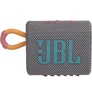 Caixa de Som JBL Go 3 Bluetooth Bateria Recarregável 4W Cinza - Bivolt