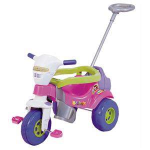 Triciclo Infantil Magic Toys Tico-Tico Bichos com Som - Rosa