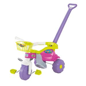Triciclo Infantil Magic Toys Tico-Tico Festa com Aro - Rosa