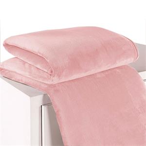 Cobertor Super King Andreza Flannel Mink 100% Poliéster - Rosa
