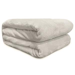 Cobertor Super King Andreza Flannel Mink 100% Poliéster - Marfim