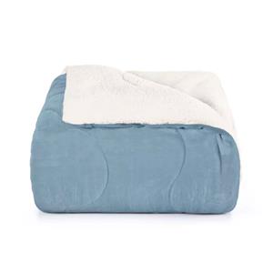 Cobertor Hedrons Sherpa Baby 100% Poliéster - Azul Céu