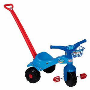 Triciclo Infantil Magic Toys Tico-Tico Tubarão com Assento Anatômico - Azul