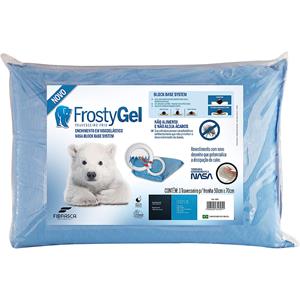 Travesseiro Fibrasca Frostygel 4395 100% Poliéster com Fibra Siliconada