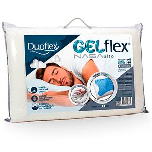Travesseiro Duoflex Gelflex Nasa Alto GN1100 200 Fios de Espuma 100% Viscoelástica