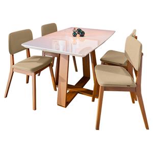 Mesa de Jantar Imcal Wood com 4 Cadeiras Classic