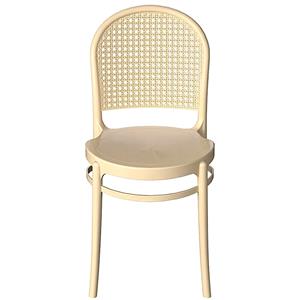 Cadeira Forte Plástico Telinha - Bege