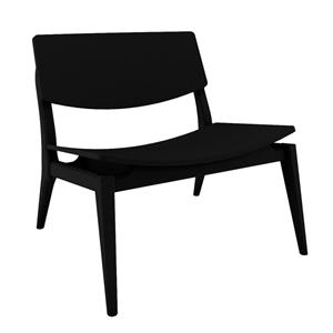 Cadeira Rudnick Piatto CDHF00 com Assento Multilaminado - Ébano