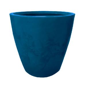 Vaso Minas Pérola Oval de Polietileno Azul Royal - 48x50cm