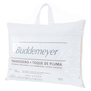Travesseiro Buddemeyer Toque de Pluma 100% Poliéster com Microfibra Extra Macia