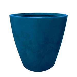 Vaso Minas Pérola Oval de Polietileno Azul Royal - 65x65cm