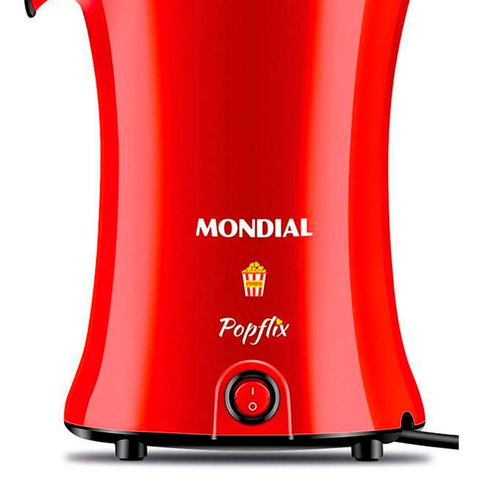Pipoqueira Elétrica Mondial Popflix 1.200W Vermelha - 110V