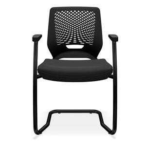Cadeira Fixa Plaxmetal Beezi 39002 - Preta