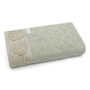 Toalha de Banho Bouton Jacquard Nature 100% Algodão - Verde Lima