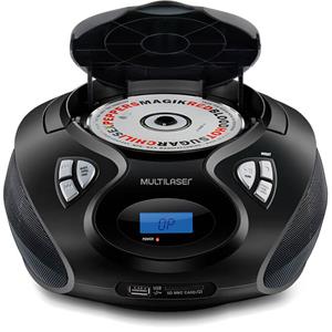 Rádio Boombox Multilaser SP178 CD Player USB Rádio FM 20W - Bivolt
