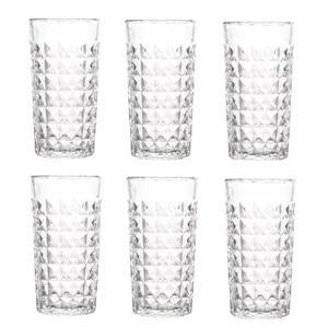 Jogo de 6 Copos Dayhome Altos Glass em Vidro para Água 278ml