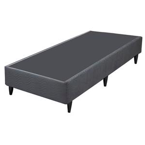 Base Box Solteiro Ortobom Sommier Camurça Cinza - 108x42x188cm