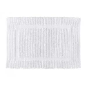 Tapete Antiderrapante Kacyumara Andros 100% Algodão Branco - 60x120cm