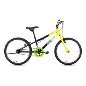 Bicicleta Aro 20 Houston Zum em Aço Carbono Freio V-Brake - Amarelo/Preto