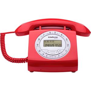 Telefone Intelbras TC8312 Clássico com Fio - Vermelho