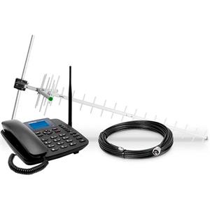 Telefone Celular Fixo Intelbras CFA6041 3G com Antena - Preto