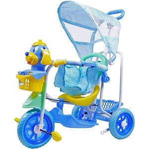 Triciclo Infantil Bel Fix Cachorrinho com Capota - Azul