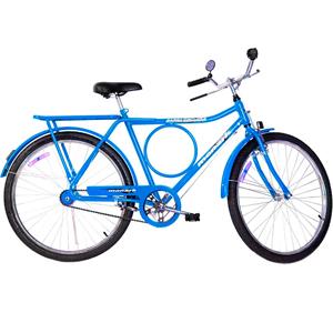 Bicicleta Aro 26 Monark Barra Circular FI com Paralamas e Freio Inglês - Azul