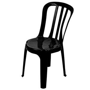 Cadeira Goiânia Plast Bistrô Bréscia - Preta