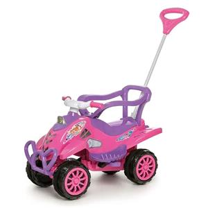 Carro Infantil Calesita Cross Turbo com Buzina - Rosa