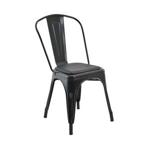 Cadeira em Metal Rivatti Iron - Preto Fosco