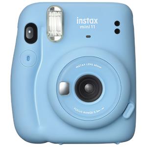 Kit Câmera Fujifilm Instax Mini 11 Pack 10 Fotos com Bolsa Crystal - Azul
