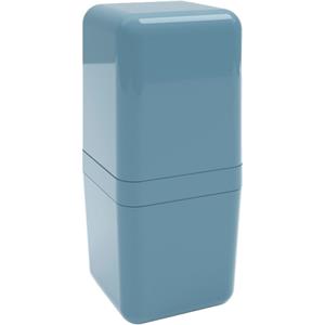 Porta-Escova Brinox Cube com Tampa - Azul Fog