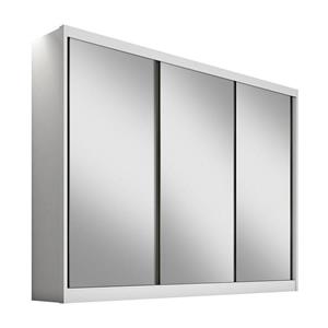 Guarda-Roupa Novo Horizonte Sollo com Espelho 3 Portas 100% MDF Branco