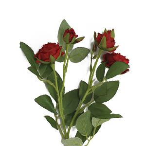 Planta Artificial Encanel Rosa Vermelha - 42cm