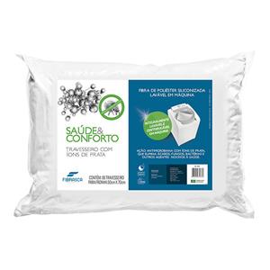 Travesseiro Fibrasca Saúde & Conforto 4286 100% Microfibra com Fibra Siliconada