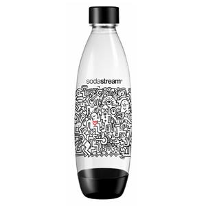Garrafa Plástica SodaStream Fuse Doodle Style 1L - Preta