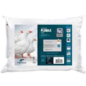 Travesseiro Fibrasca Plumax Percal 4235 65% Algodão com Fibra Siliconada