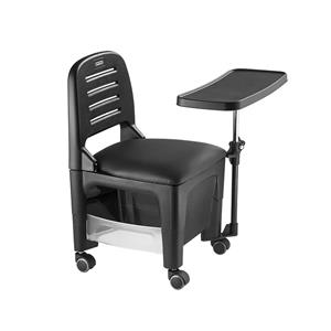 Cadeira Cirandinha Dompel Bari para Manicure com Mesa Removível - Preta