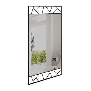 Espelho Retangular Rudnick Viés Fit Preto - 110x210cm