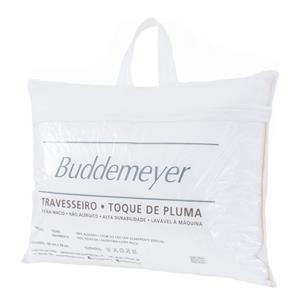 Travesseiro Buddemeyer Toque de Pluma 233 Fios 100% Algodão com Microfibra Extra Macia - 50x70cm
