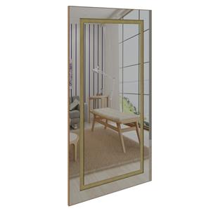 Espelho Rudnick Mondrian Natural Palha - 90x180cm