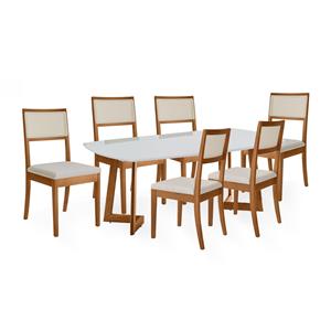 Mesa de Jantar Herval MH5346 com 6 Cadeiras