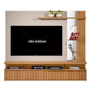 Painel Linea Maragogi para TV até 60'' - Carvalho/Off White